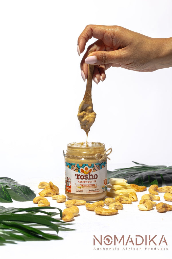 Cashew Nuts Butter Nutty White Choc Cheesecake - Rosho - 200g - NOMADIKA
