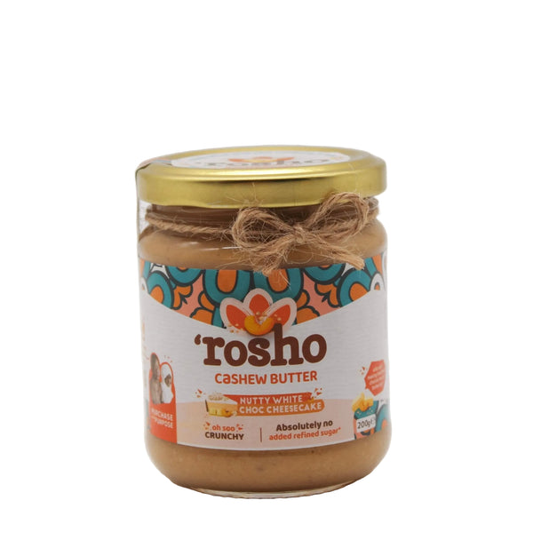 Cashew Nuts Butter Nutty White Choc Cheesecake - Rosho - 200g - NOMADIKA