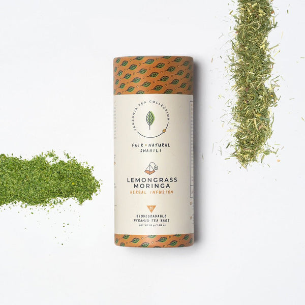 Herbal Tea with Lemongrass & Moringa - Kazi Yetu - 56g - NOMADIKA