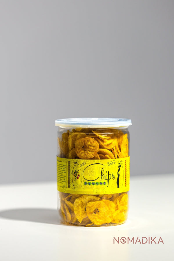 Salted Plantain Chips - Crocks Saveurs - 125g - NOMADIKA
