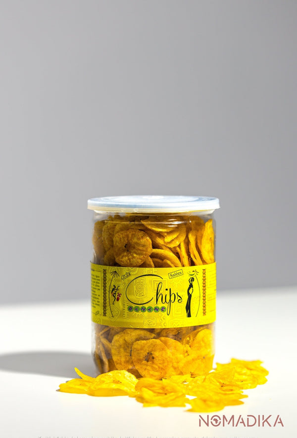 Salted Plantain Chips - Crocks Saveurs - 125g - NOMADIKA