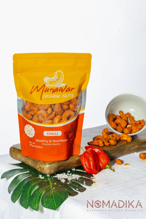 Spicy Chili cashews nuts - Munawar - 250g - NOMADIKA
