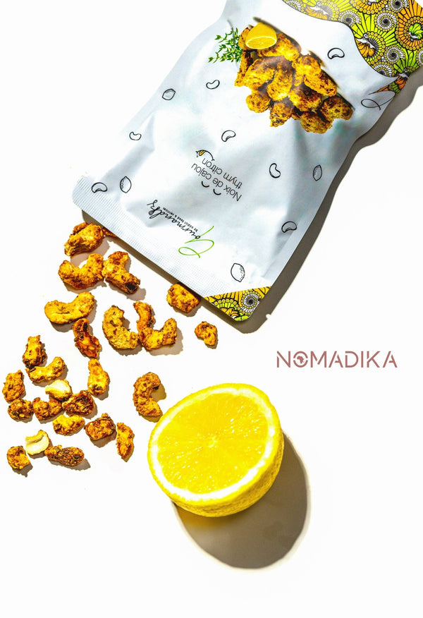 Thyme & Lemon Flavored Cashew Nuts - Gourmandiz - 100g - NOMADIKA